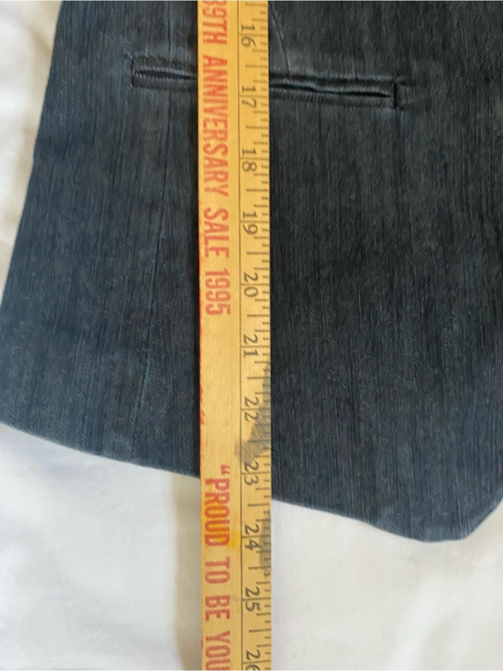 Mexx Y2K Dark Denim Fitted Blazer 40 elevated Grunge Western Cowgirl Corpcore - Picture 15 of 16